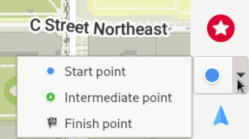 Configuración del punto de inicio y punto final